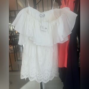 Self portrait summer dress off shoulder dress size 6 new with tags never worn